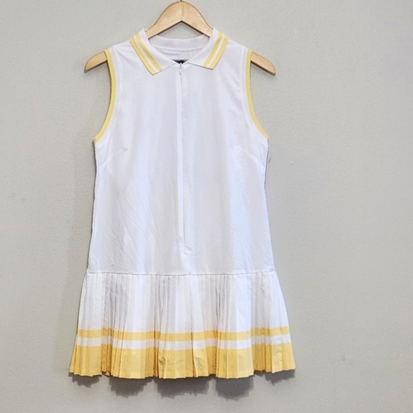 New!Beach Riot Bria Tennis Dress in White Sand. - Picture 6 of 16